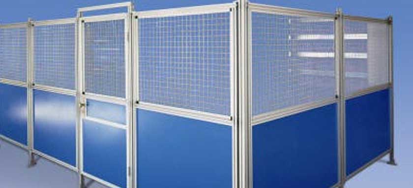 Aluminium profile machine guard