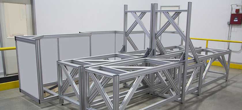 Aluminium profile structures